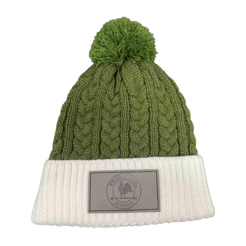 Cable Knit Pom Beanie
