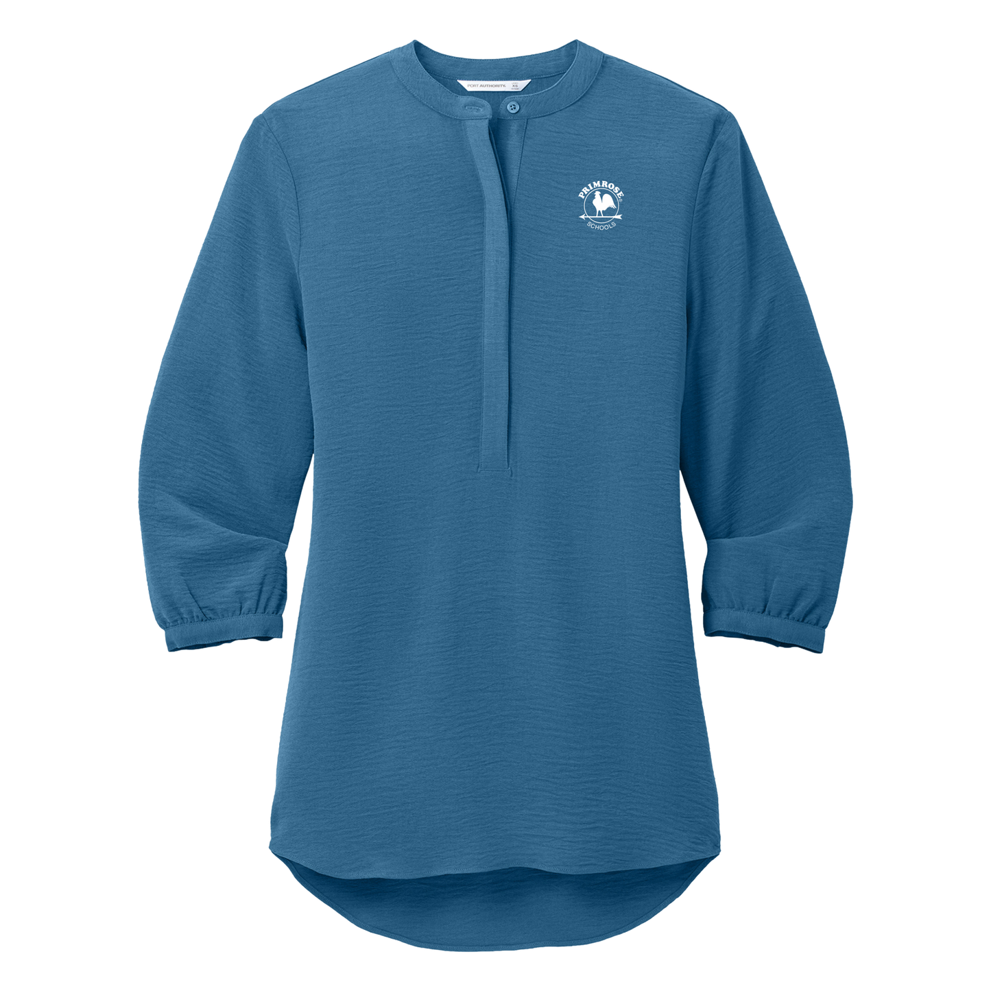 Ladies 3/4-Sleeve Textured Crepe Tunic