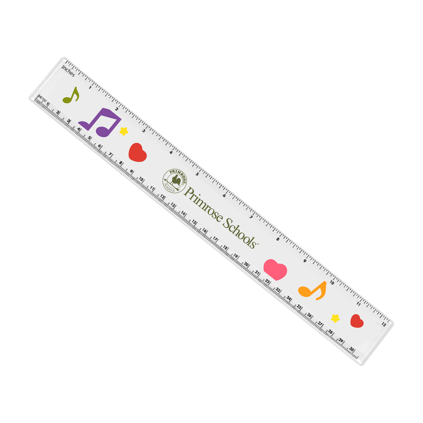 12" Full Color Ruler