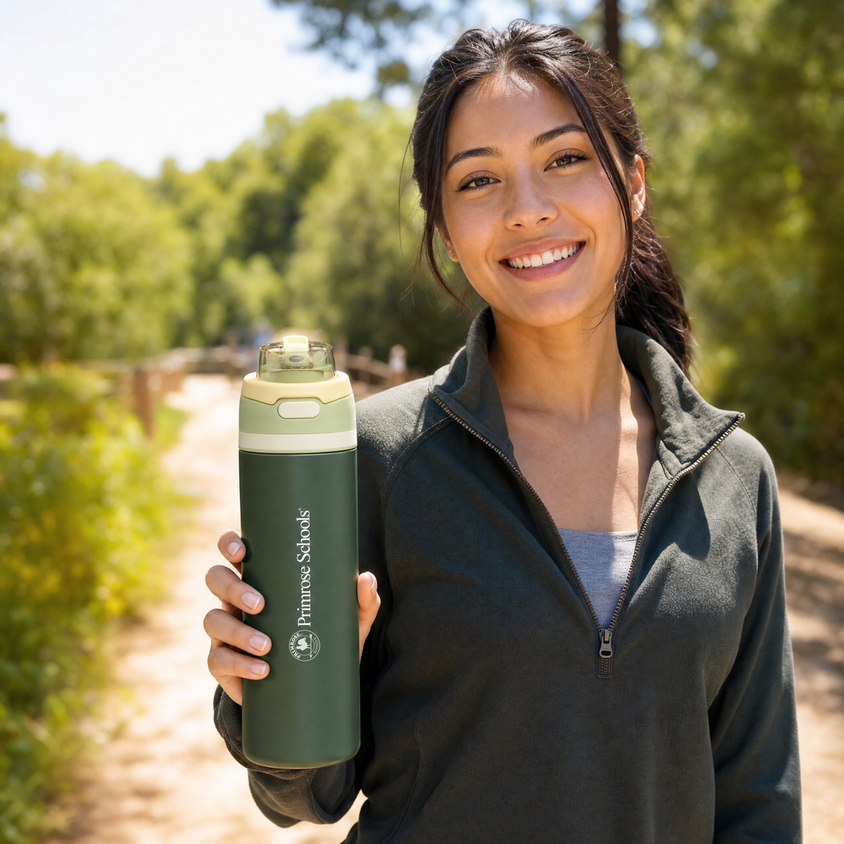 28oz Recycled Stainless Flip Straw Bottle