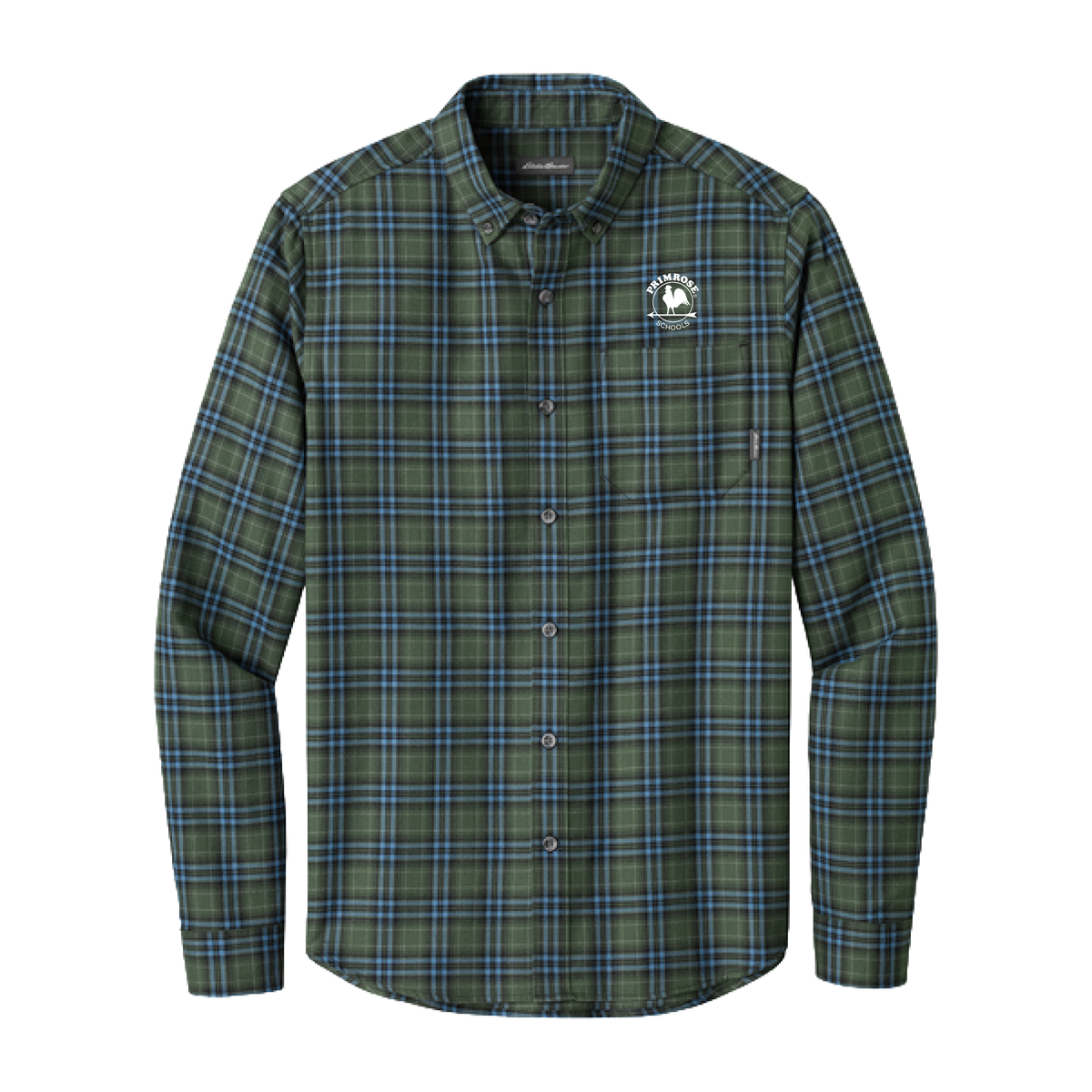 Men's Long Sleeve Flannel Plaid Shirt -Eddie Bauer