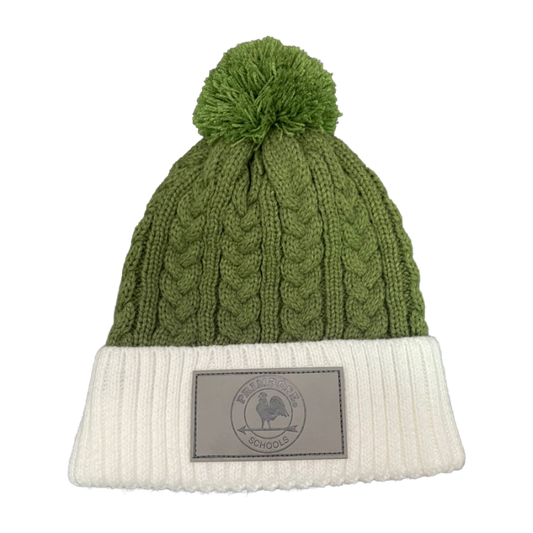 Cable Knit Pom Beanie