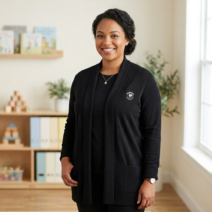 Ladies Microterry Cardigan