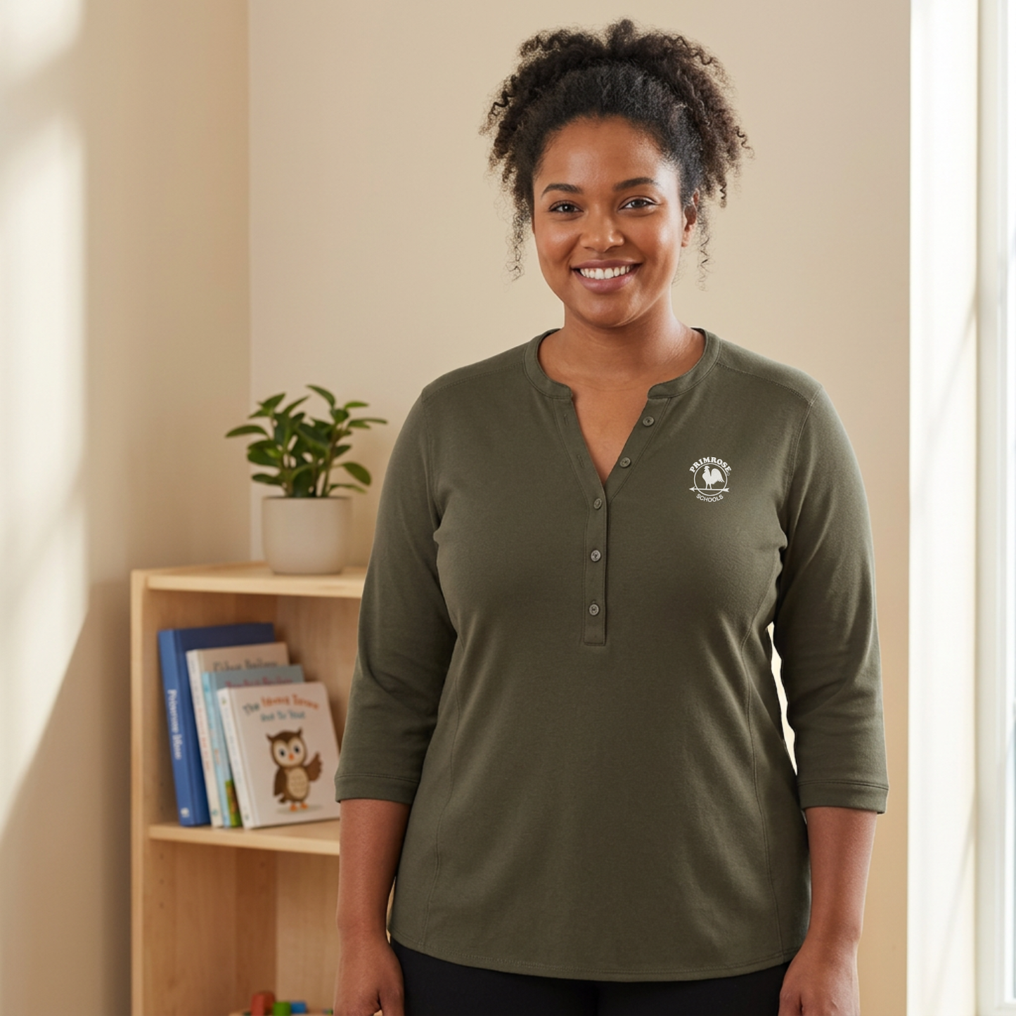 Ladies UV Choice Pique Henley