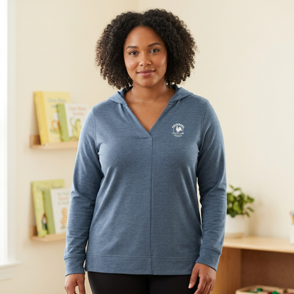 Ladies Microterry Pullover Hoodie