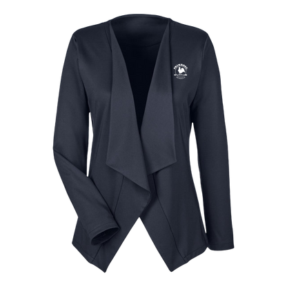 Devon & Jones Ladies' Perfect Fit Draped Open Blazer - Discontinued