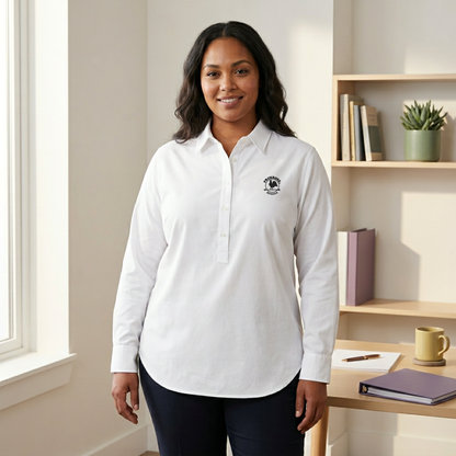 Women's Modern Long Sleeve Oxford Shirt