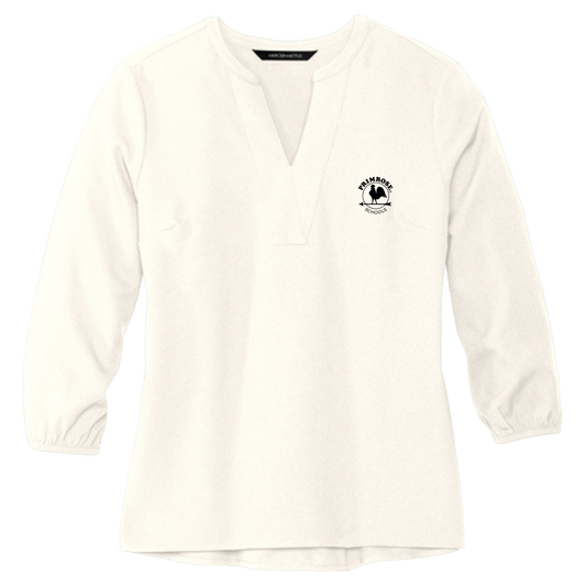Women's Stretch Crepe 3/4 Blouse