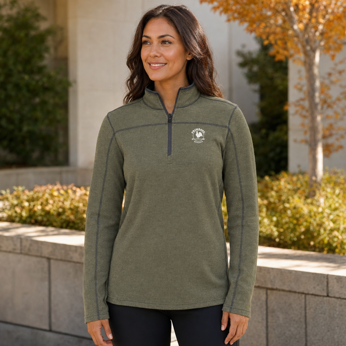 Primrose Heathered Mid-Baselayer Pullover