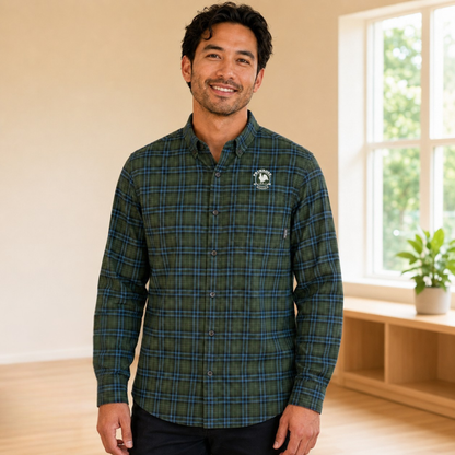Men's Long Sleeve Flannel Plaid Shirt -Eddie Bauer